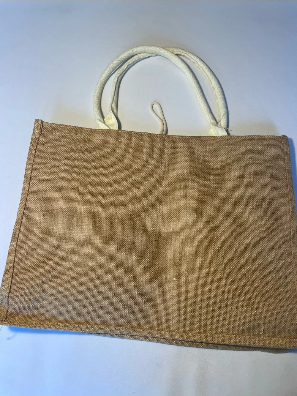 🔥 Hello Weekend Burlap Canvas Tote Bag